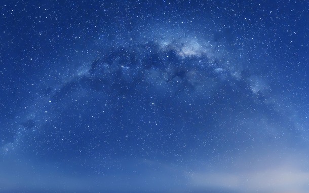蓝色星空抽象梦幻海报背景，高清PNG透明图片素材下载