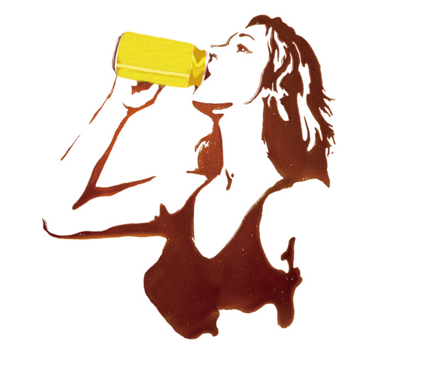 卡通手绘啤酒人物PNG透明免抠素材，高清下载