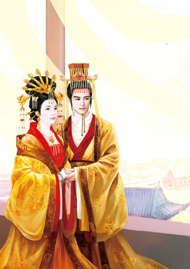 皇后皇上宫廷趣闻，精美卡通手绘PNG透明背景图片素材下载