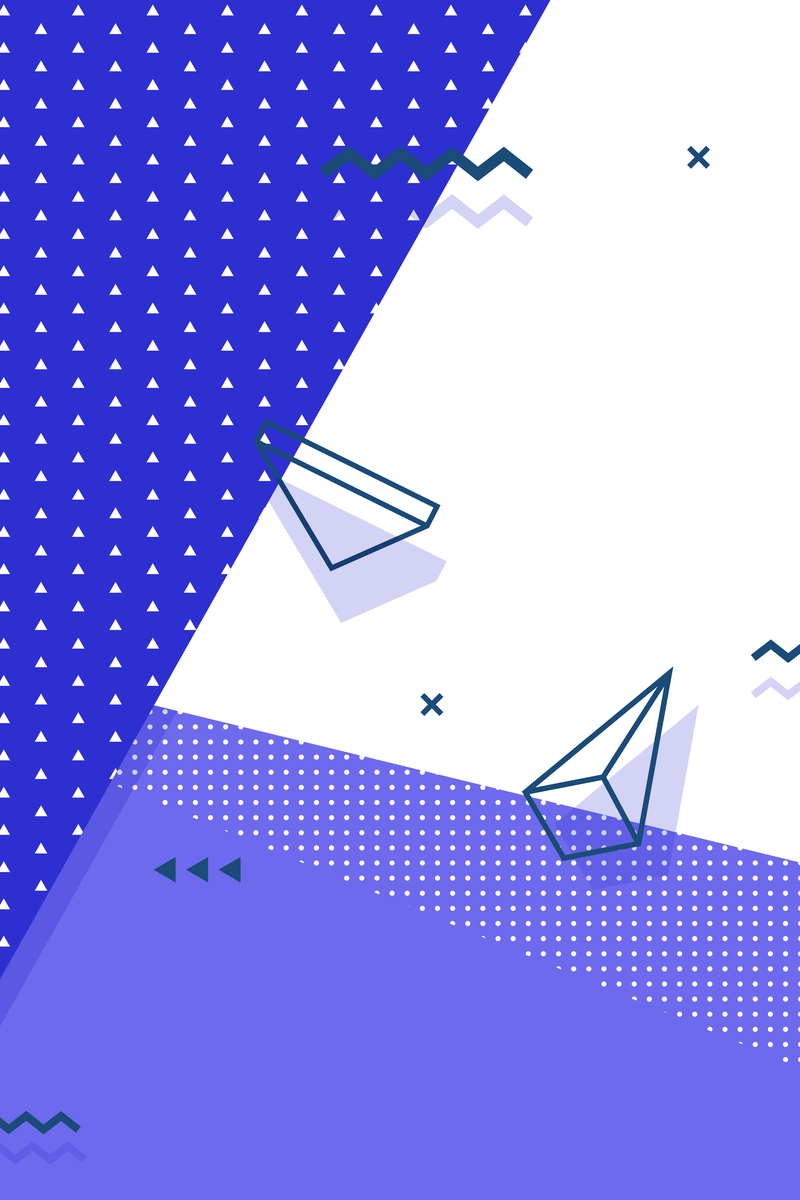 小清新几何图形创意海报背景，高清JPG/PSD下载，扁平简约设计素材