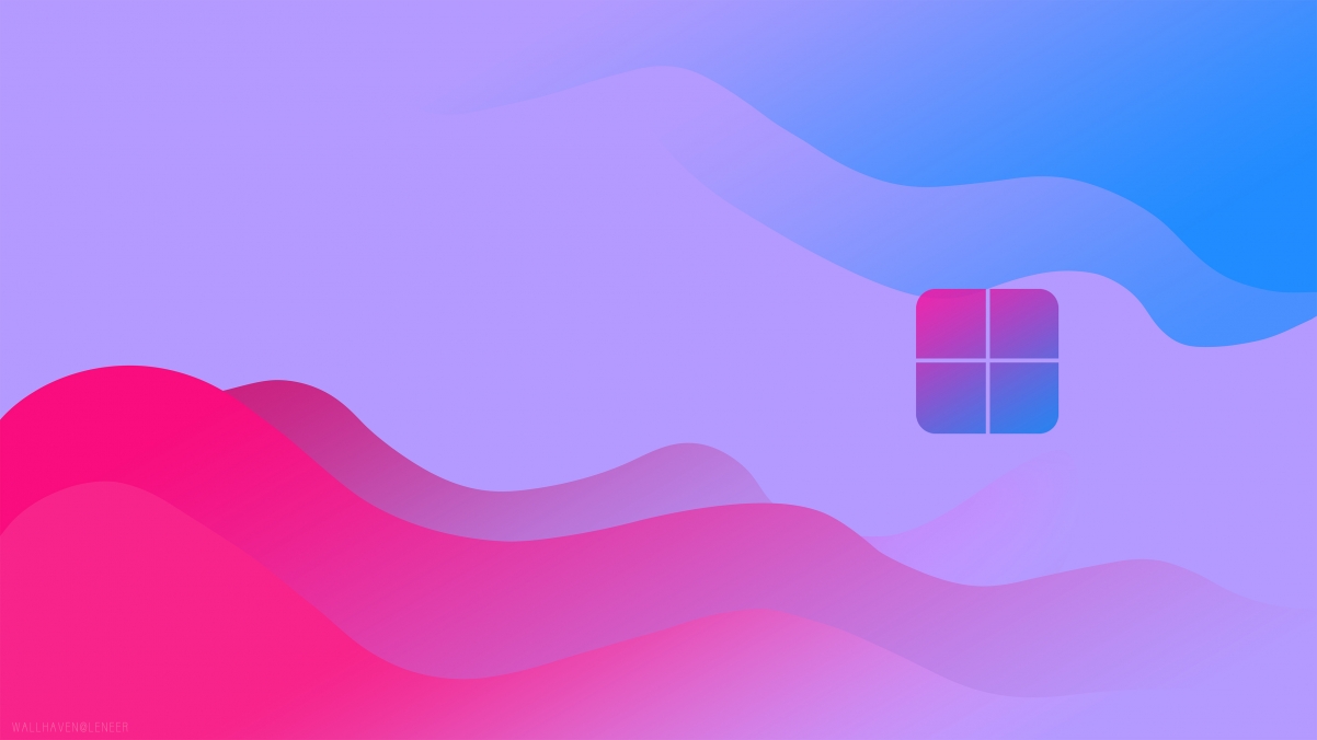 Windows 12概念艺术，极简4K壁纸，高清3840x2160桌面背景图片下载
