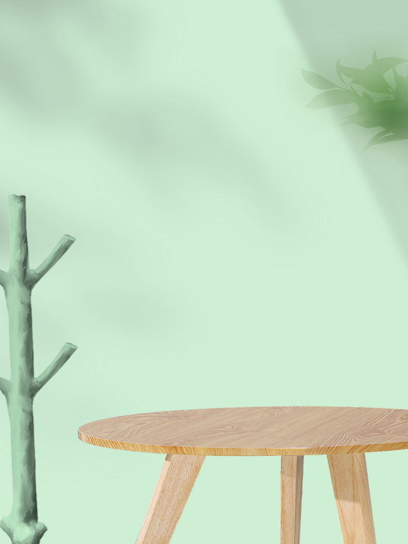 绿植高清JPG与简约PSD设计素材，绿色背景，扁平风格，免费下载