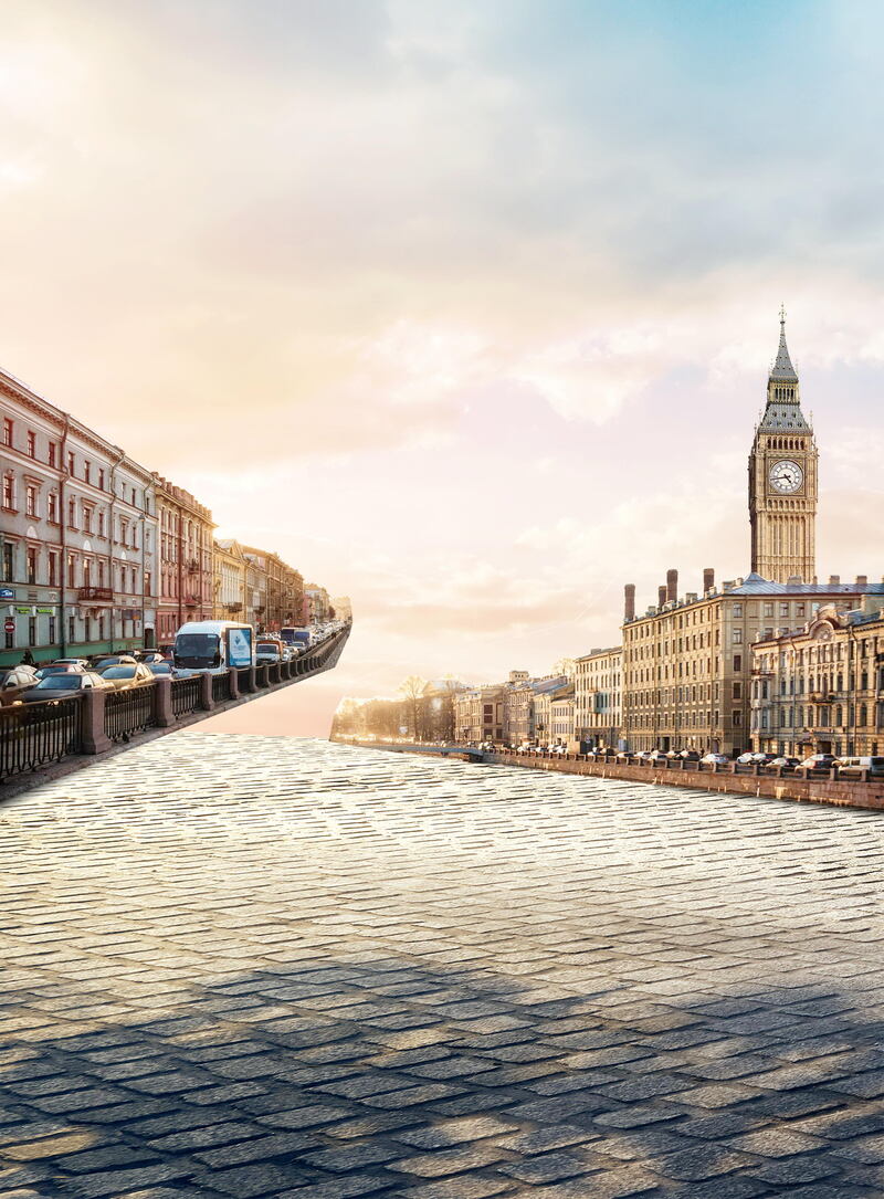英国旅游背景素材，出国旅行模板，高清JPG与PSD格式下载