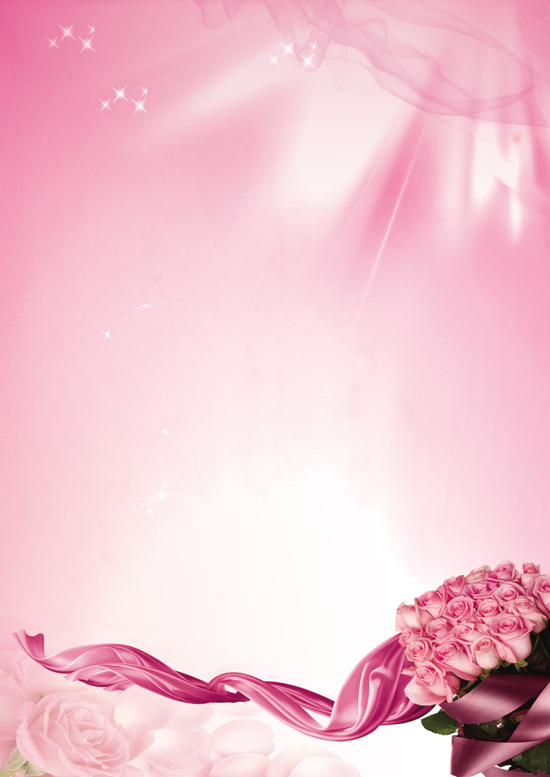 妇女节粉色玫瑰花束高清JPG，独特图片素材下载