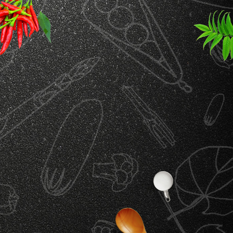 线描手绘黑色厨电厨具PSD分层主图，高清JPG背景，另类创意图片设计素材下载