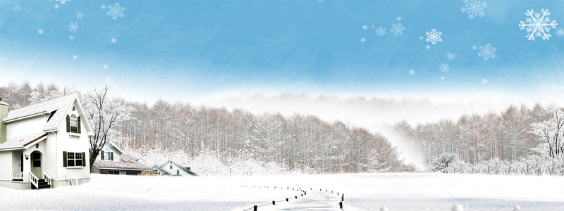 唯美雪景高清JPG，独特设计素材，免费下载！