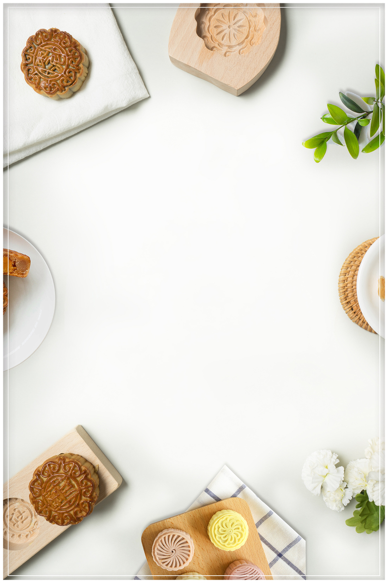 中秋节高端月饼，简约几何白底banner，高清JPG电商素材，狂欢PSD设计免费下载