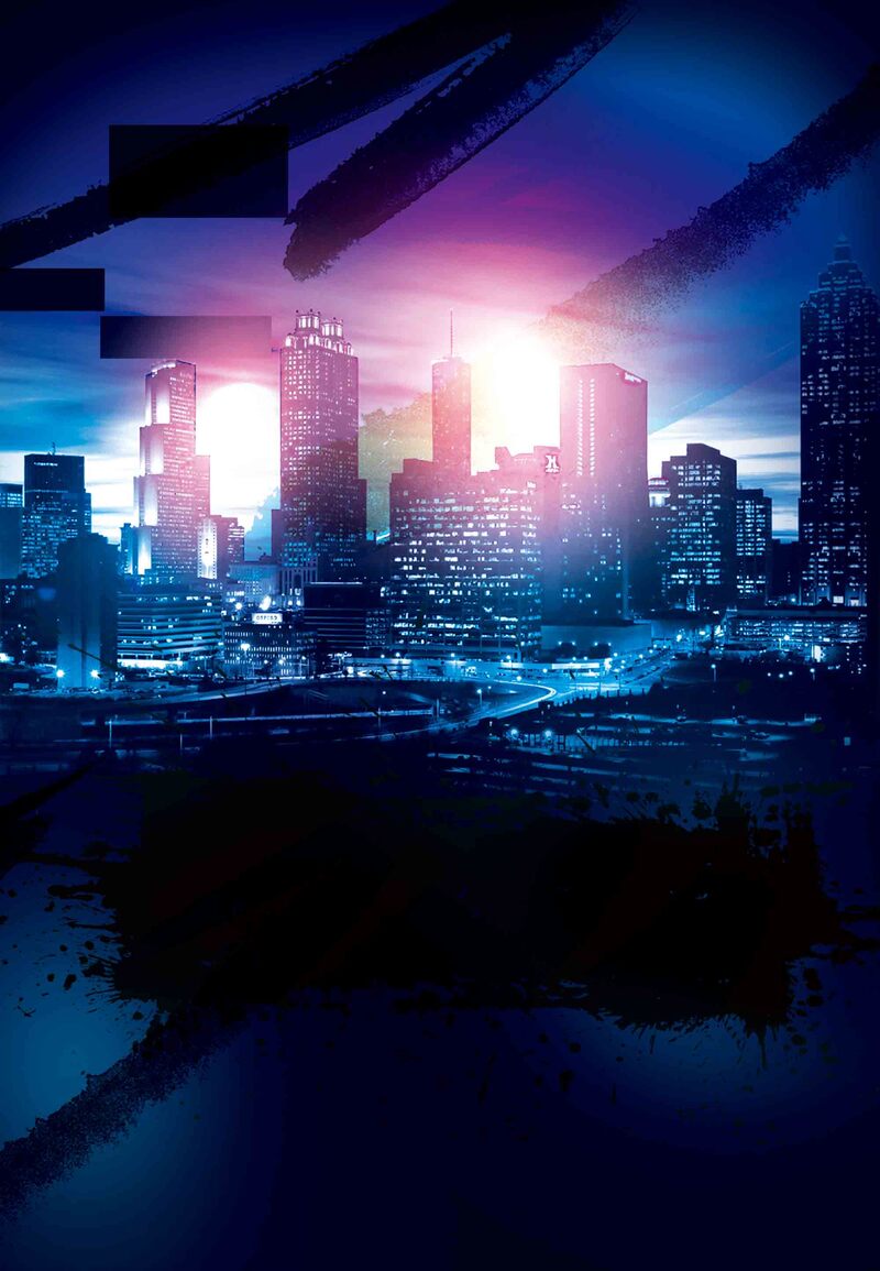 创意城市夜生活，酷炫酒吧夜店背景图，高清JPG/PSD素材下载