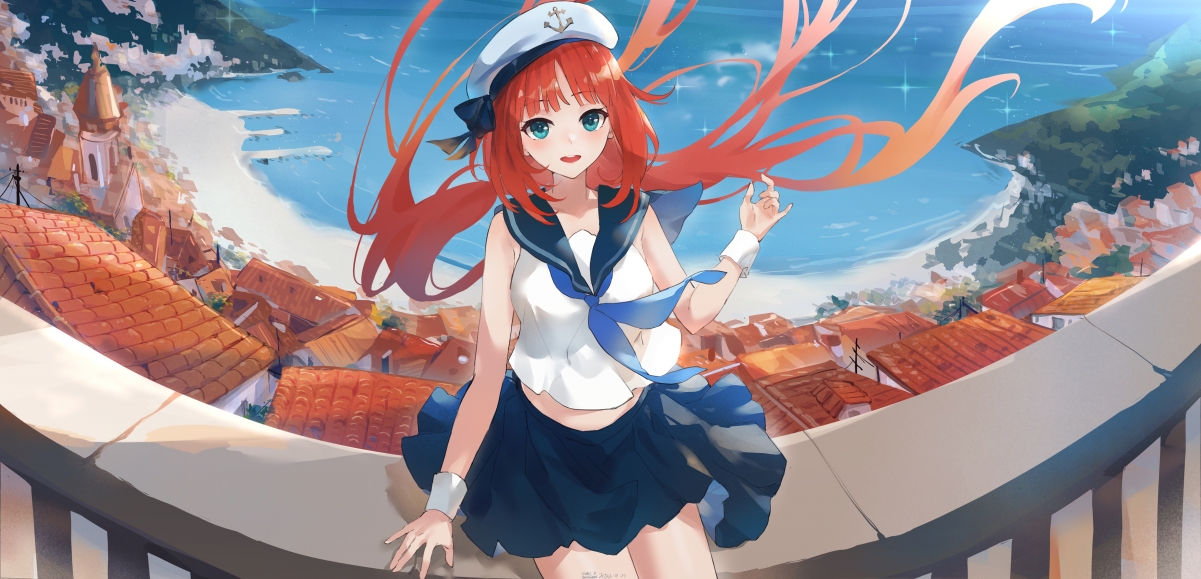 原神妮露同人，少女水手服绝美4K超高清动漫壁纸，4481x2160高清下载