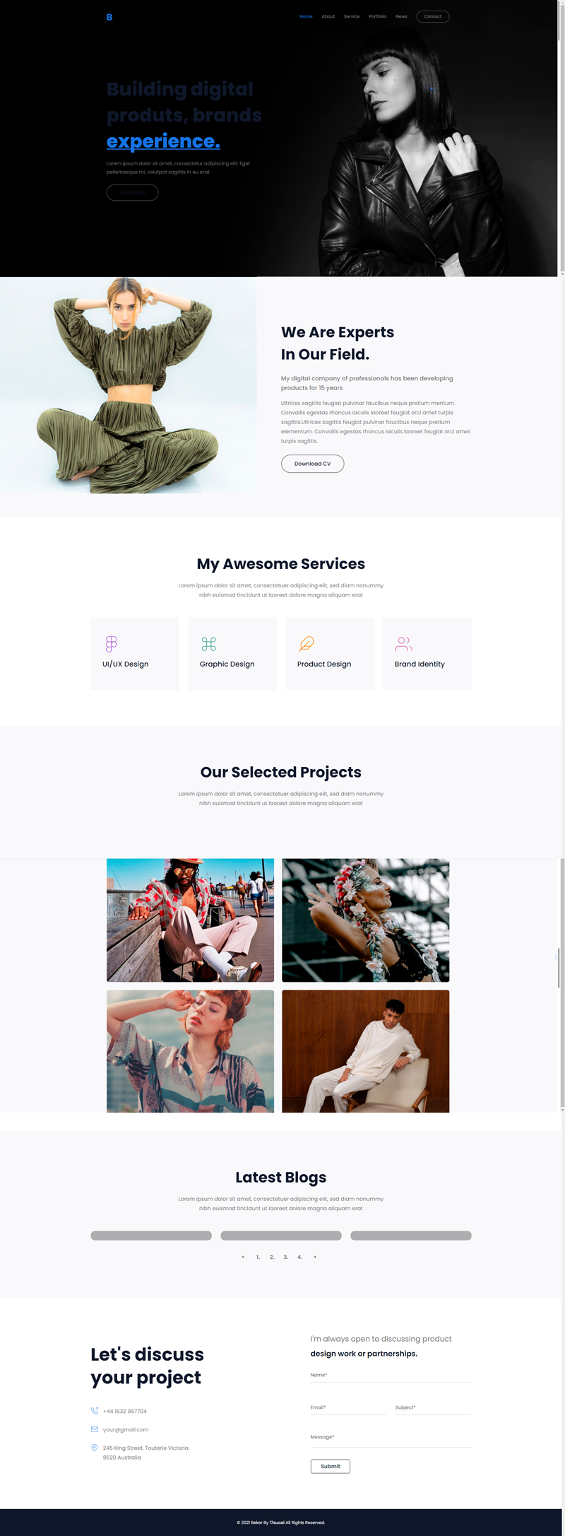 个人展示主页面HTML，个人信息展示页面设计