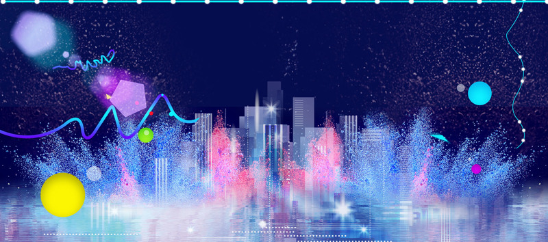 天猫狂暑季，蓝色激情狂欢banner，高清JPG素材免费下载