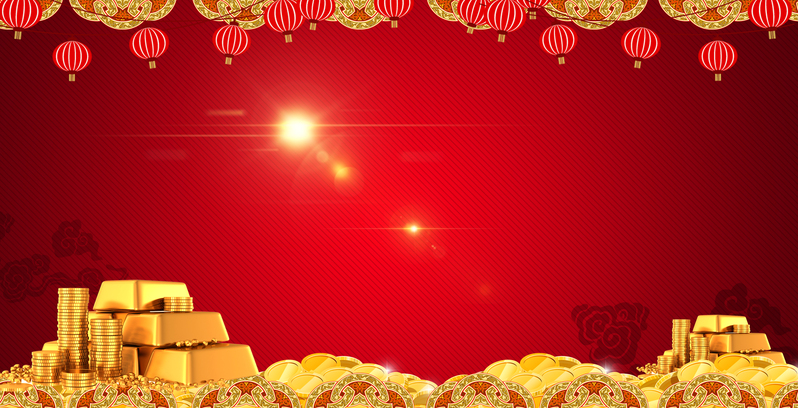 招租广告海报设计素材，红色金条黄金旺铺背景，高清JPG图片，另类创意风格