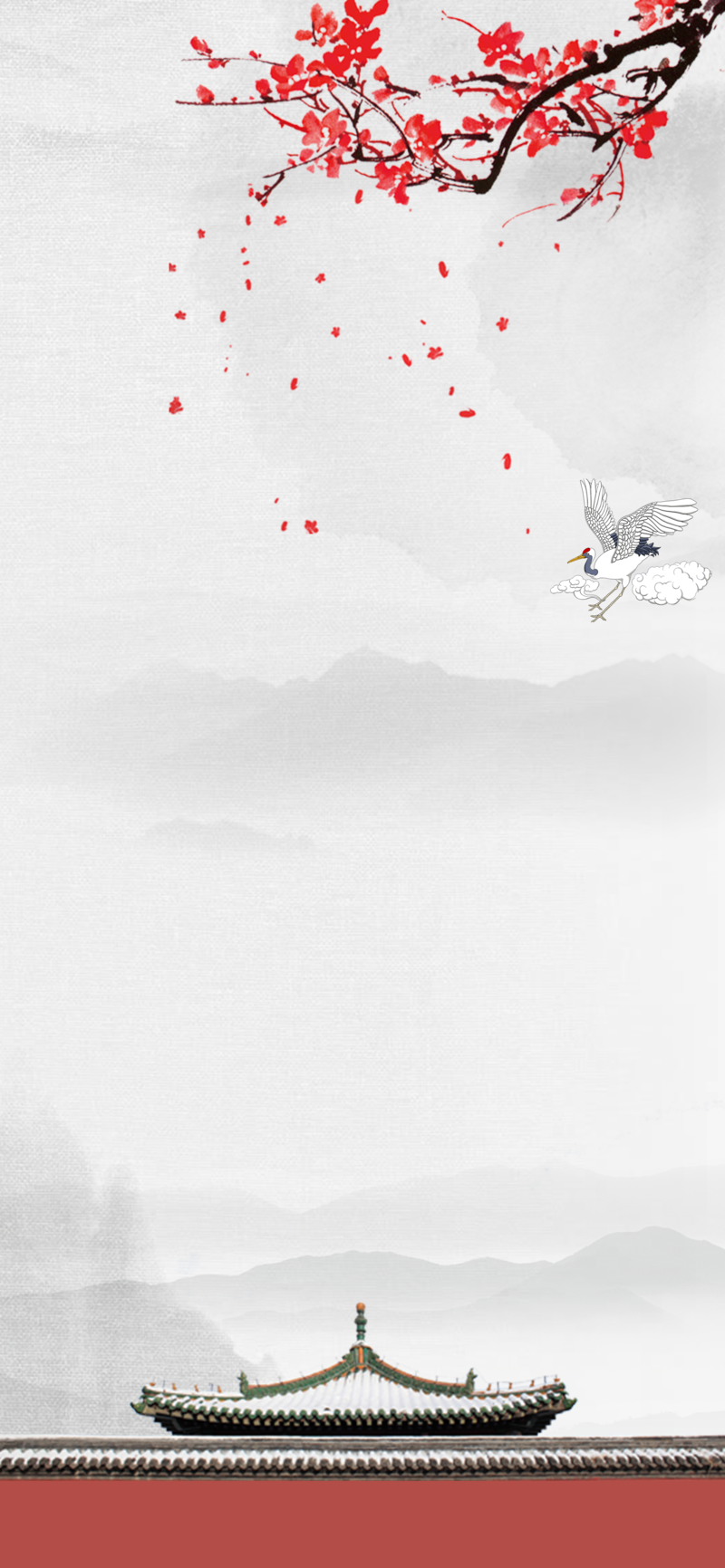 冬季中国风高清背景图，复古元素JPG/PSD设计素材下载
