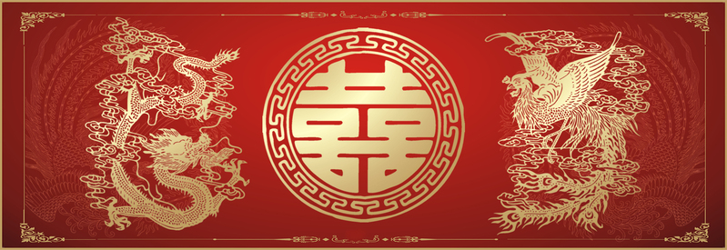 结婚海报素材，复古中国风JPG高清图片，设计灵感一网打尽！