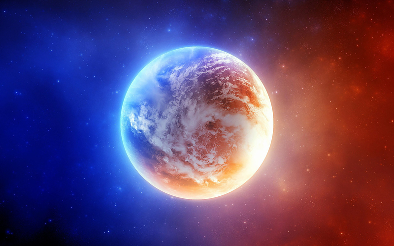 宇宙星辰元素高清JPG，激情火焰背景，电商狂欢图片素材下载