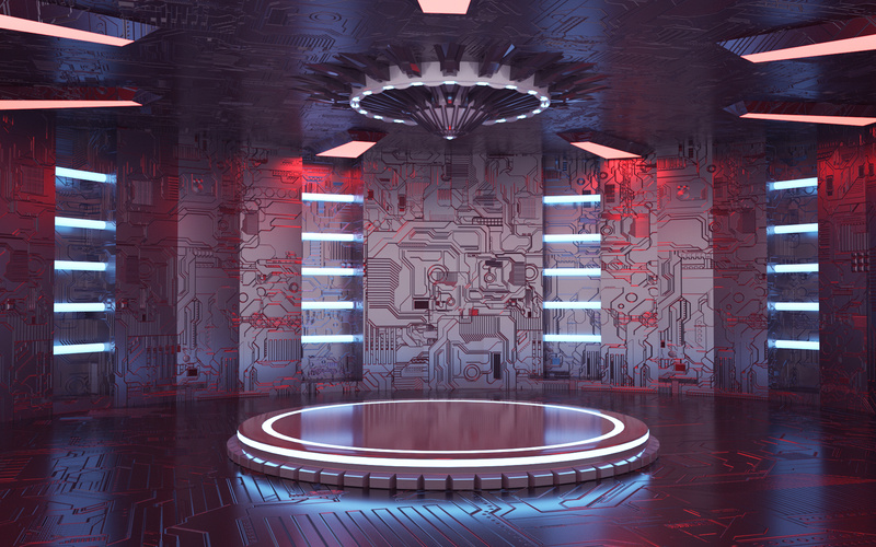 C4D科幻绚丽背景，高清JPG质感纹理图片素材，免费下载