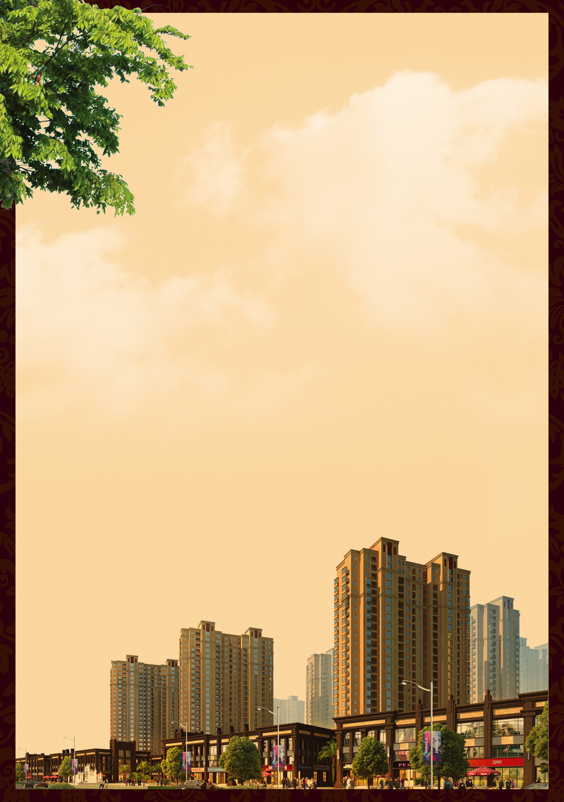 高清地产招商海报背景，另类JPG/PSD设计素材下载