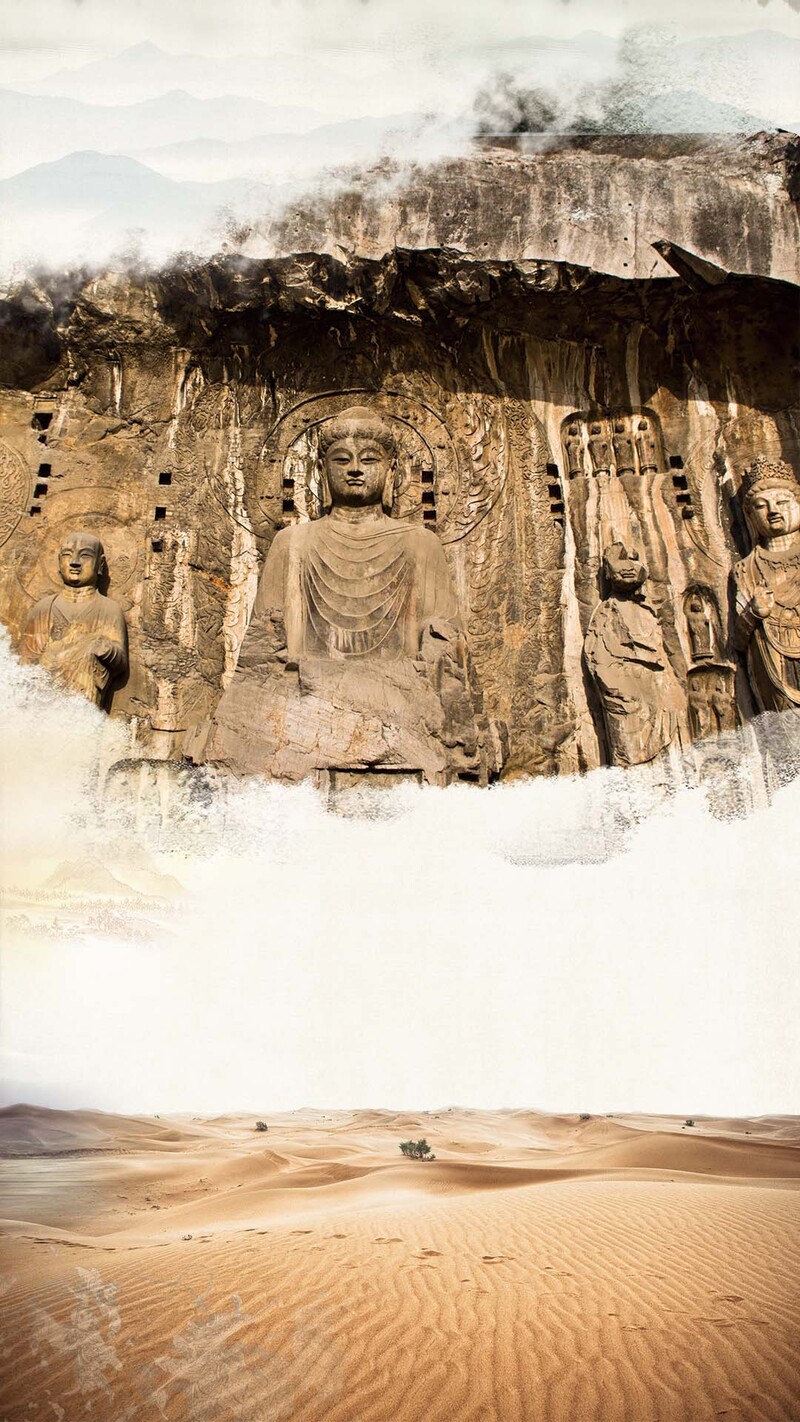 河南洛阳少林寺美景，高清JPG与创意PSD设计素材下载