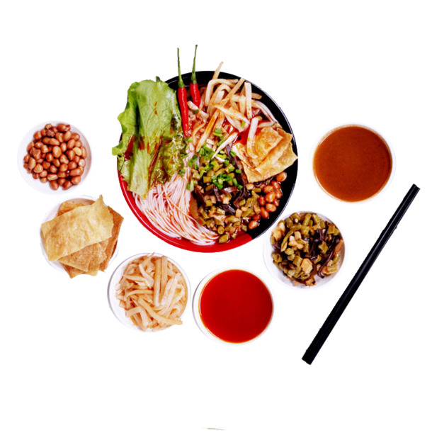 香辣螺蛳粉PNG透明图，高清生活装饰素材，免费下载