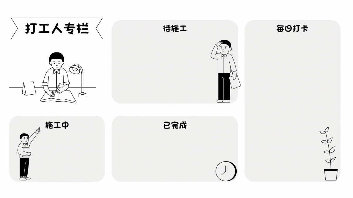 打工人必备，每日打卡创意桌面分区，精选4K高清电脑壁纸，3840x2160分辨率下载
