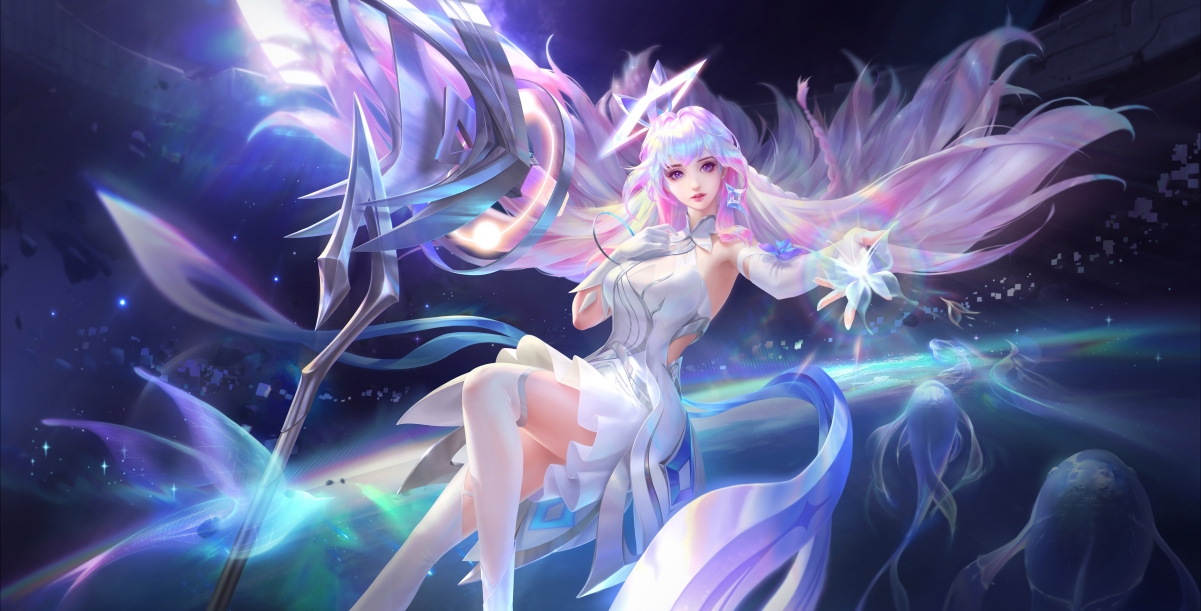 王者荣耀，王昭君星穹之声绝美原图，无水印4K超高清壁纸，游戏图片壁纸下载