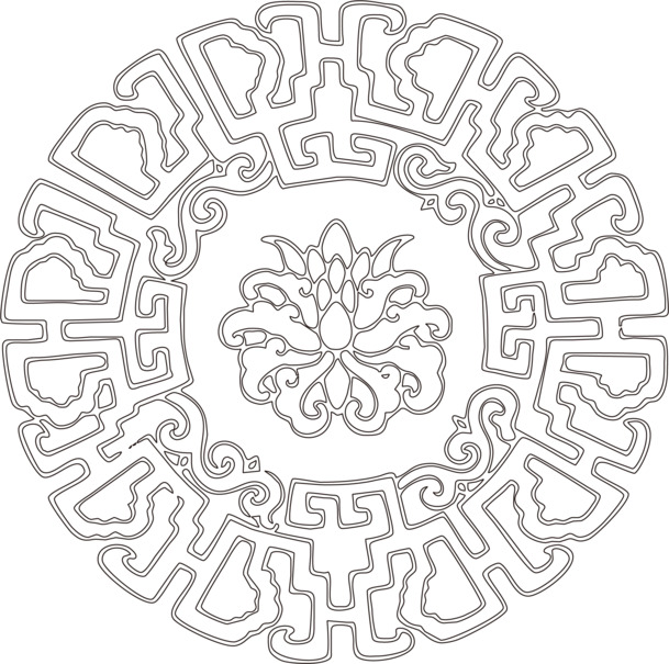 传统花纹背景装饰图案，高清PNG透明图片，AI格式设计素材下载