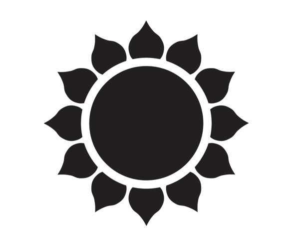 太阳花高清PNG透明图片，精美简图，花纹装饰元素，设计素材免费下载