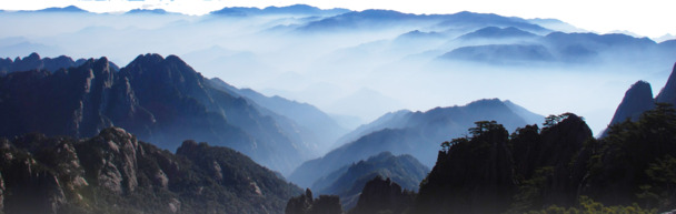 黄山云海PNG透明图，精美装饰元素，设计素材一键下载