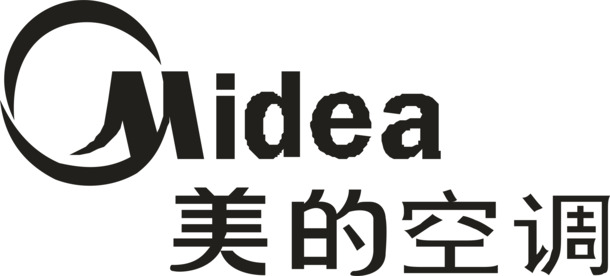 美的空调Logo，高清PNG透明免抠图片，字体元素设计素材下载