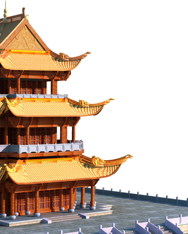 空中楼阁PNG透明背景素材，高清摄影风景图片，免费下载设计元素