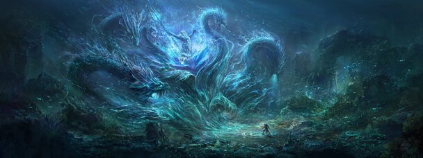 魔幻游戏原画PNG透明背景，古典中国风设计素材高清下载