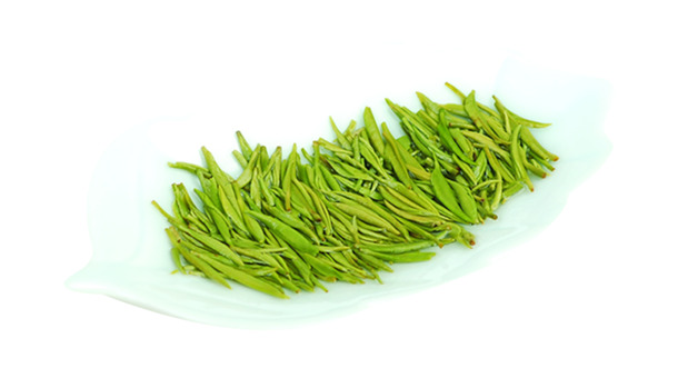高清PNG透明图片，盘子盛放茶叶嫩芽，动植物元素植物设计素材下载