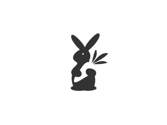 兔子LOGO，高清PNG透明图片，免抠元素图标，设计素材下载