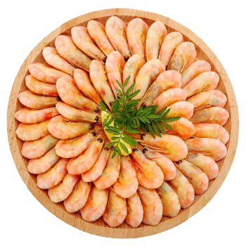 熟冻加拿大北极虾PNG透明图，高清动物装饰元素，设计素材免费下载