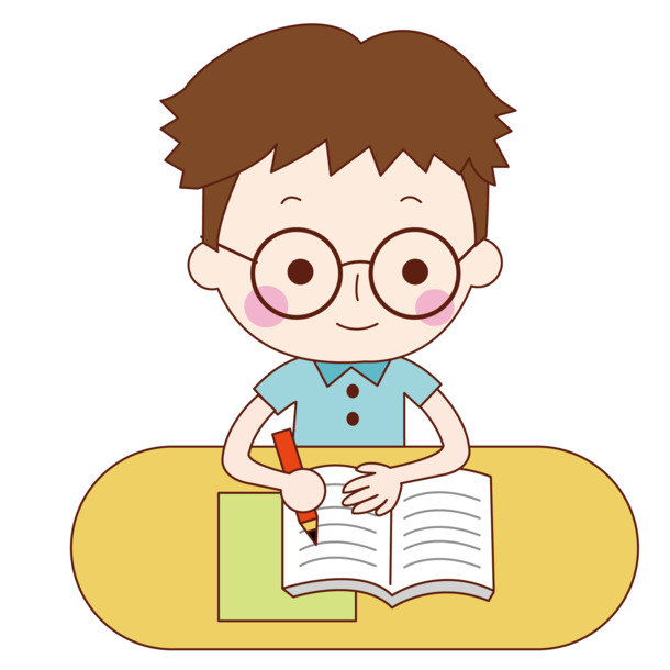 卡通学习场景高清PNG透明图，手绘元素，设计素材下载