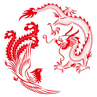 中国风龙凤高清PNG透明图片，精美装饰元素，免费下载设计素材