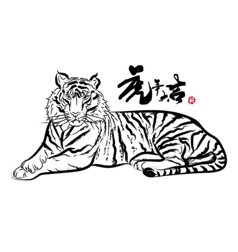 虎年新春佳节，精选高清PNG老虎矢量图，透明背景，节日元素一网打尽，免费下载