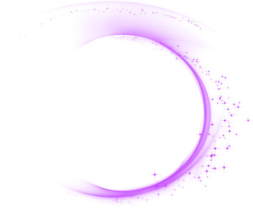 紫色星光圆形PNG透明图，七夕情人节高清素材下载
