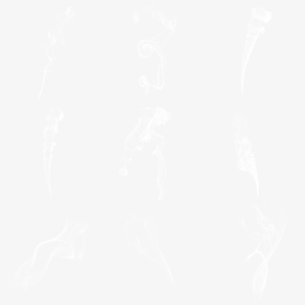 烟雾透气效果大赏③，精选高清PNG透明图片，创意漂浮元素，海量设计素材任你下