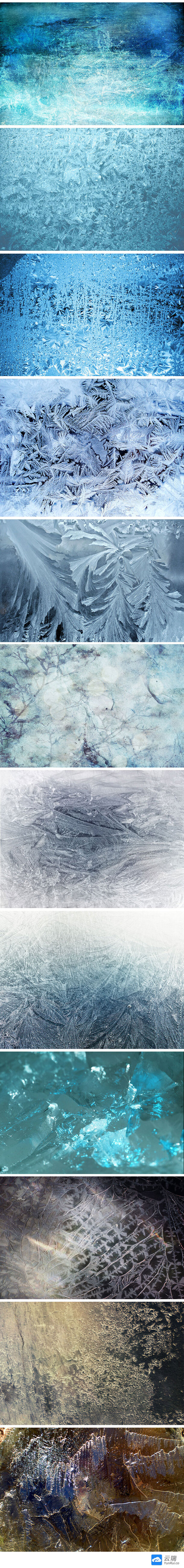 冰雪纹理背景素材，高清PNG透明图片，摄影风景元素，设计下载