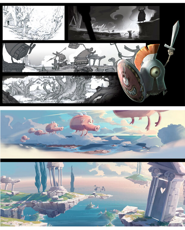 手绘卡通小猪PNG透明背景，高清下载，创意图片设计素材