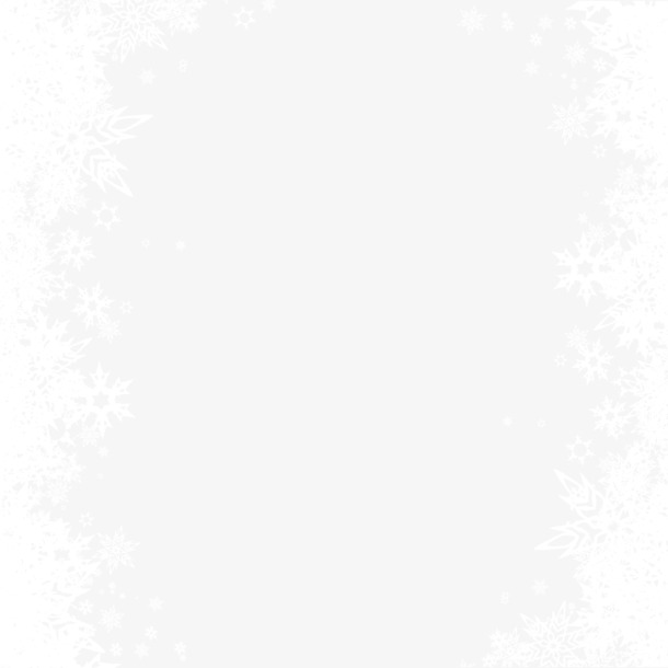 白色雪花边框PNG透明背景素材，AI格式设计元素免费下载