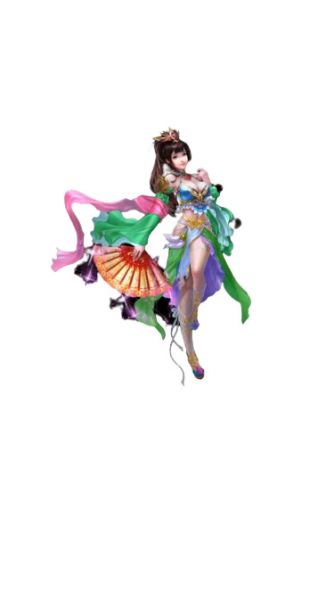 古风手绘人物PNG透明图，高清漂浮元素，创意图片素材下载