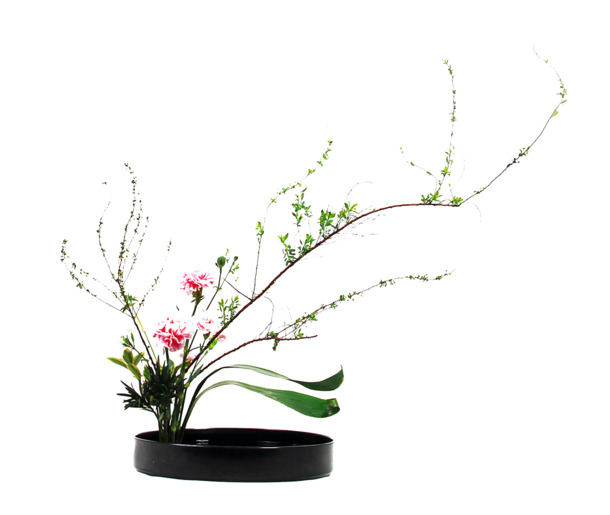 中式插花PNG透明图，精美植物装饰元素，高清设计素材下载