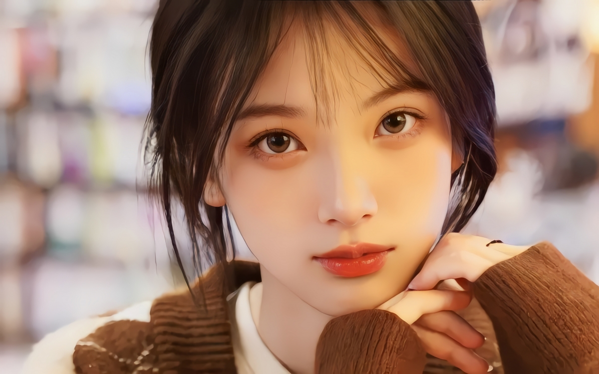 清纯美女4K电脑壁纸，迷人眼眸，高清动漫图片，4000x2497精美下载
