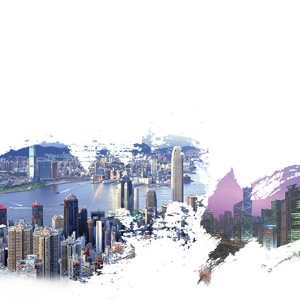 香港手绘卡通PNG透明图片，高清设计素材免费下载