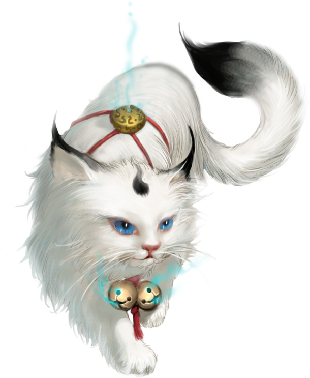 游戏道教猫PNG透明图片，高清动物装饰元素，设计素材免费下载