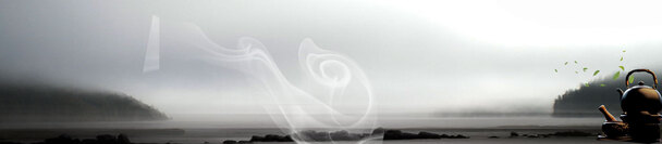 电商茶叶山水背景Banner，高清PNG透明图片，设计素材免费下载