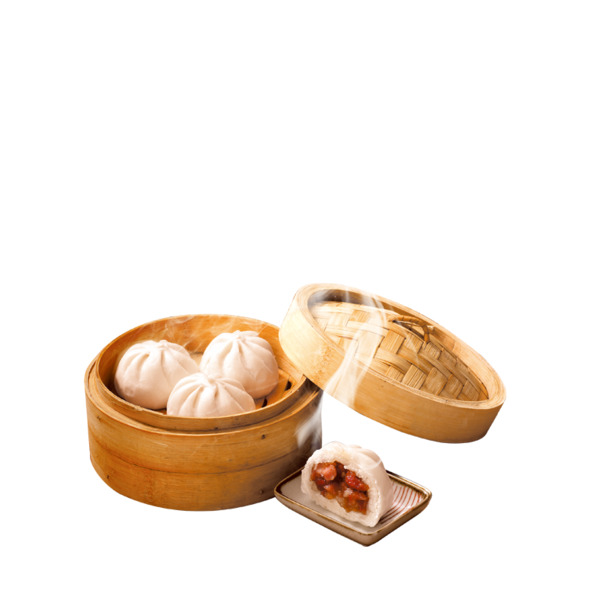 高清PNG透明小笼包图片，生活装饰元素PSD设计素材下载