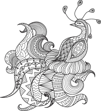 矢量手绘花纹PNG透明图，高清装饰元素，AI格式设计素材下载